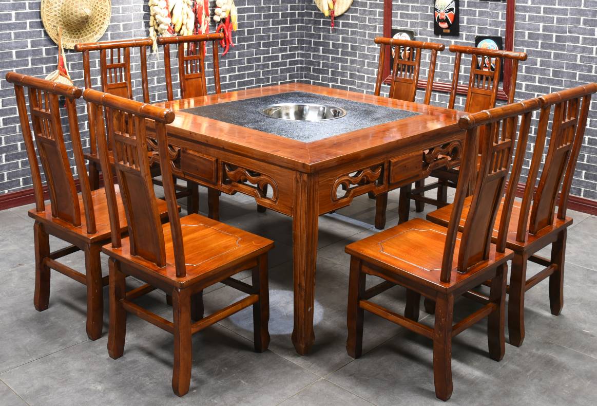 哪種木材制作的實木火鍋桌椅好？